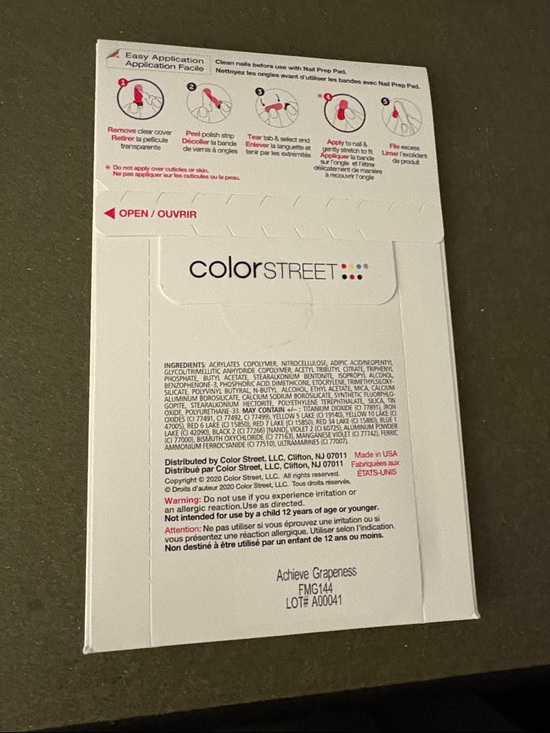 Color Street Petite Nail Strips - Achieve Grapeness - Picture 2 of 4